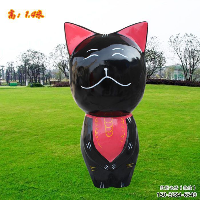 南平廣場小貓雕塑，動物擺件，仿古工藝