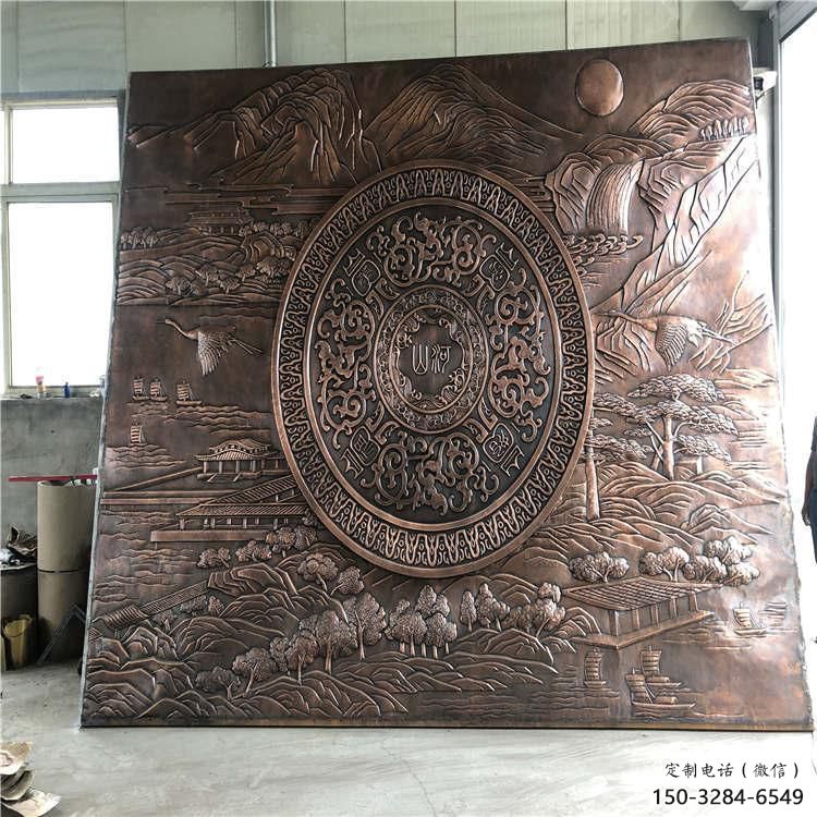 白銀景觀浮雕供需，美陳雕塑，景觀鍛銅浮雕承接