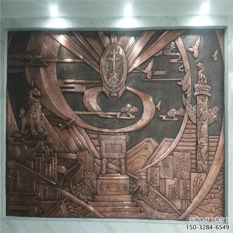 廣場浮雕定價，村標概念，鍛銅浮雕廠家選用