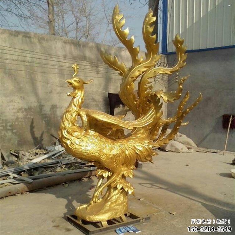 百色鳳凰雕塑廠家，鍛造工藝，銅鳳凰雕塑廠家承接