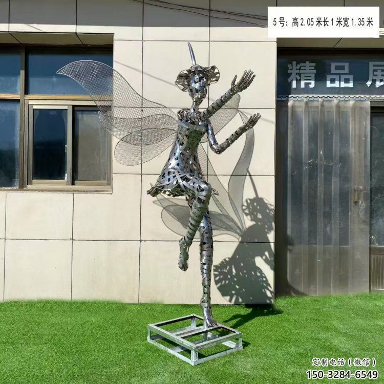 欽州現代鏤空舞者雕塑承接，歐式風格，鐵藝跳舞雕塑精選