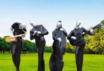 黃山住宅小區(qū)吹拉彈唱雕塑