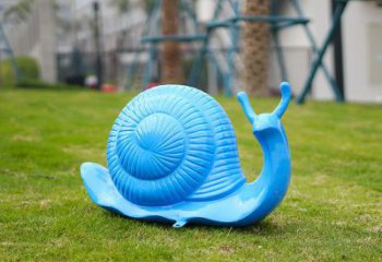 莆田彩繪蝸牛雕塑廠家，園林動物小品，玻璃鋼蝸牛雕塑生產