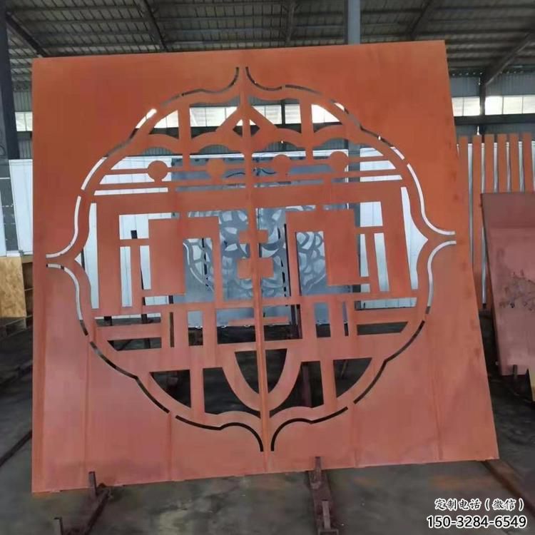 保定鏤空景墻雕塑，耐候鋼鏤空工藝設(shè)計(jì)