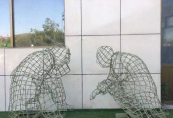 烏當鏤空對弈雕塑標準，廣場雕塑，鐵藝民俗人物雕塑供給