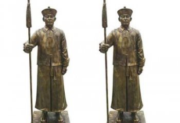 保定庭院武士雕塑