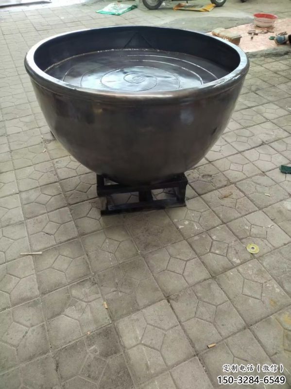 鶴壁鑄銅缸雕塑預用