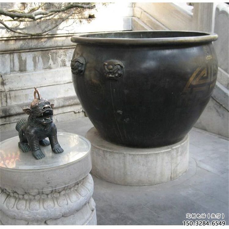 鄭州鑄銅缸雕塑指用