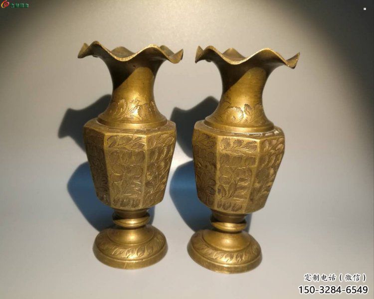 黑河花瓶雕塑定價(jià)，鑄銅工藝，銅花瓶雕塑制作廠(chǎng)家