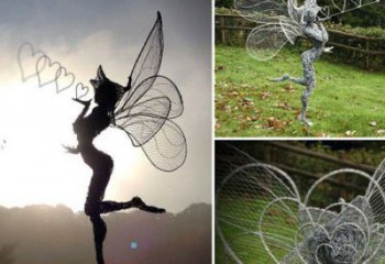 松北小精靈雕塑，抽象卡通雕塑，美陳人物擺件