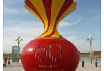 武漢花瓶雕塑工廠選用，街道標識，玻璃鋼花瓶雕塑批發(fā)