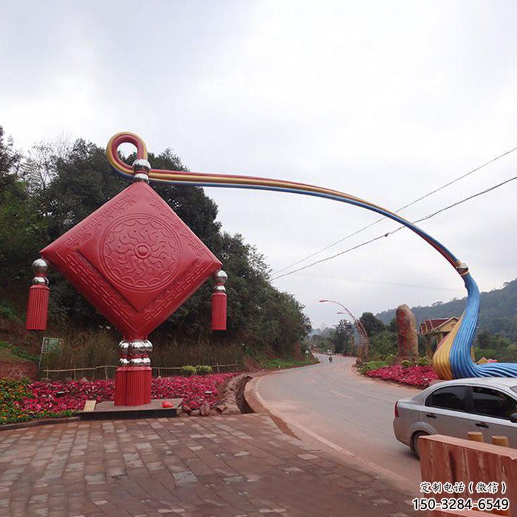 湘西街道中國結(jié)雕塑