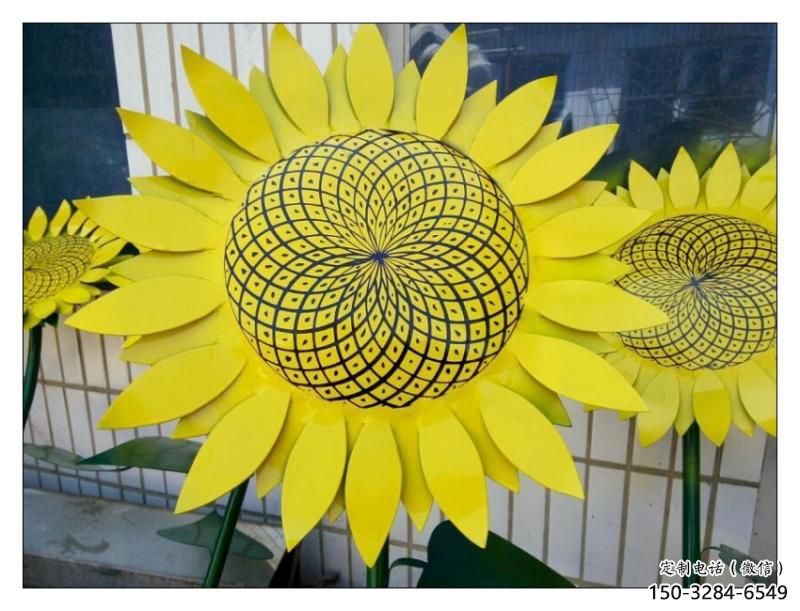 衡陽抽象花籃雕塑展品，小區(qū)雕塑，葵花花籃雕塑工程制作精選