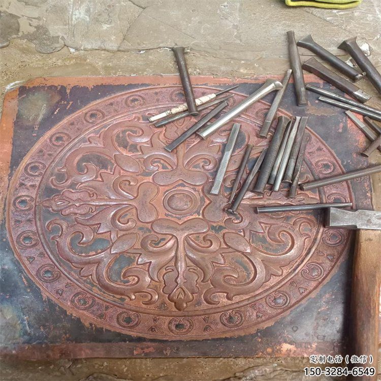 鹽城花卉浮雕精品，鍛銅構(gòu)件，別墅花卉浮雕廠家