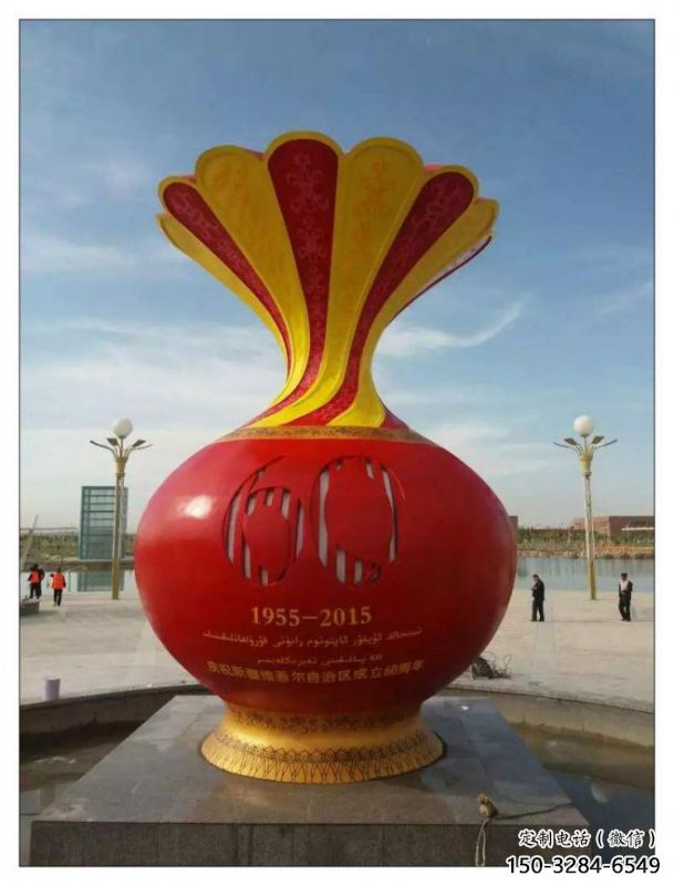 上饒花瓶雕塑工廠選用，街道標(biāo)識(shí)，玻璃鋼花瓶雕塑批發(fā)