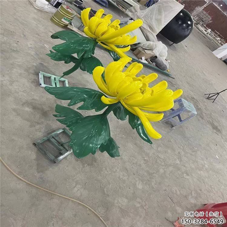東湖景區(qū)菊花雕塑優(yōu)選，圓雕體系，城市菊花雕塑選定
