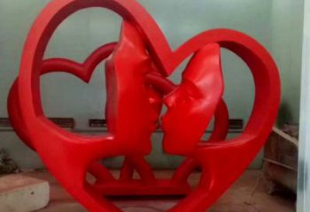 張家界制造心形人物雕塑供需，鋼管組合，雕塑工程制作供應