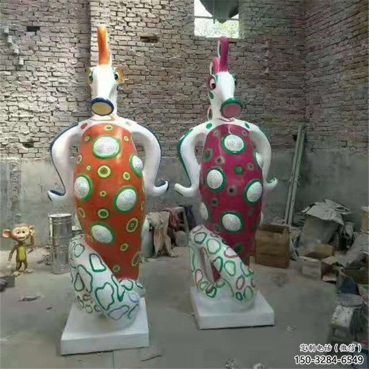 萍鄉(xiāng)幼兒園河馬雕塑，動(dòng)漫文化雕塑，卡通動(dòng)物制作