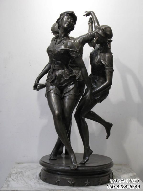 萍鄉(xiāng)住宅小區(qū)跳舞雕塑