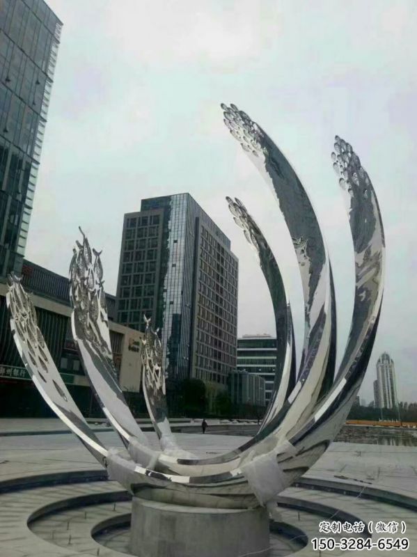 九江地面噴泉雕塑小品，圓環(huán)結(jié)構(gòu)概念，旱地水景噴泉體系