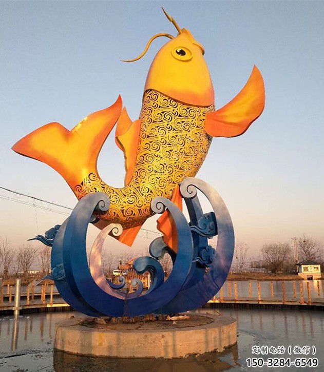 阿拉善盟園林鯉魚雕塑