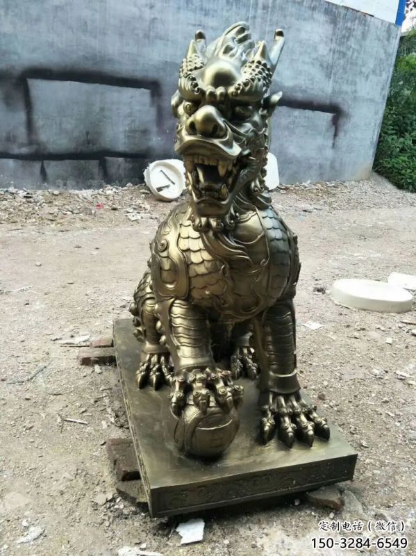 臨沂校園麒麟雕塑，拉絲海洋雕塑，卡通主題