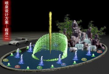 安義旱地漂浮噴泉雕塑，水景藝術噴泉雕塑生產商