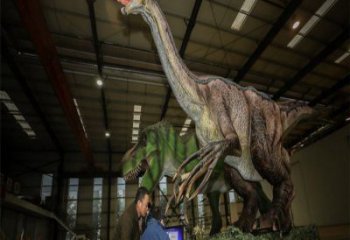 巴彥淖爾戶外恐龍雕塑通用，多彩藝術，景觀玻璃鋼恐龍雕塑供應