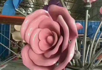 永寧牡丹花雕塑工廠優(yōu)選，城市裝飾，牡丹花花朵雕塑供給