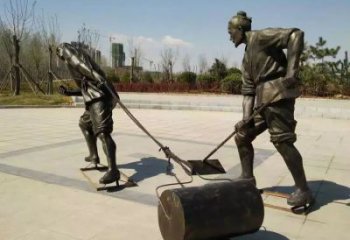 寶雞民俗農(nóng)夫雕塑