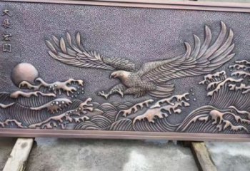 攀枝花老鷹浮雕訂做，景區雕塑，鍛銅動物浮雕定價