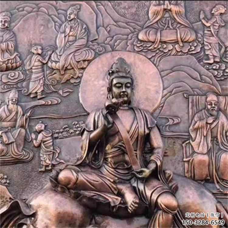 曲水佛像浮雕精選，鑄銅藝術(shù)，鑄造佛像浮雕廠家