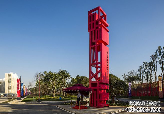 昌吉住宅小區精神堡壘雕塑