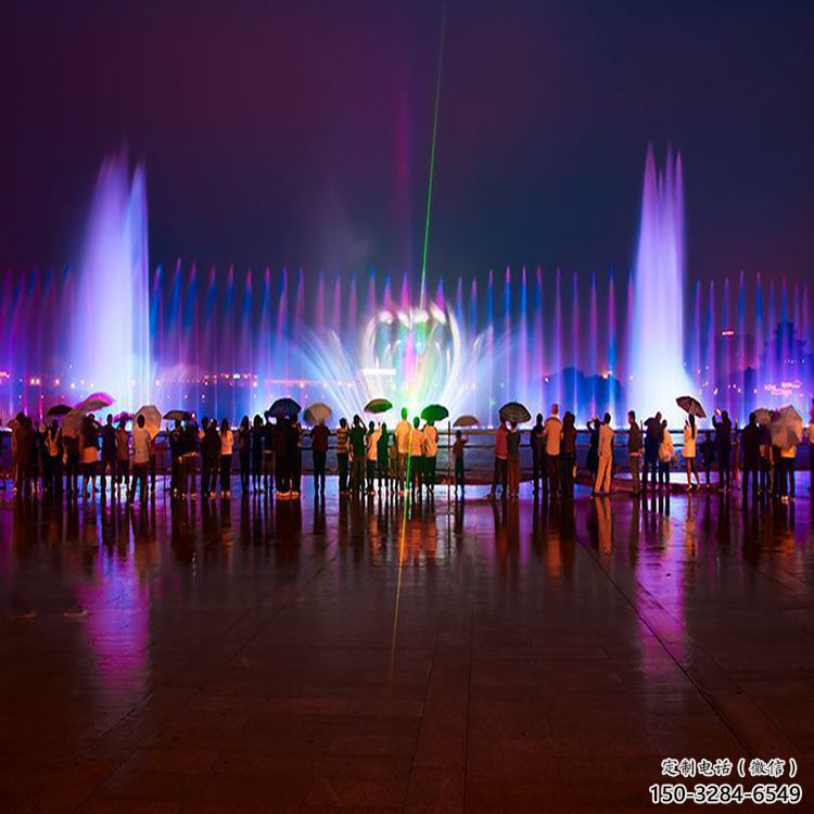 博爾塔拉水景程控噴泉雕塑，高噴循環(huán)噴水方式設(shè)計(jì)