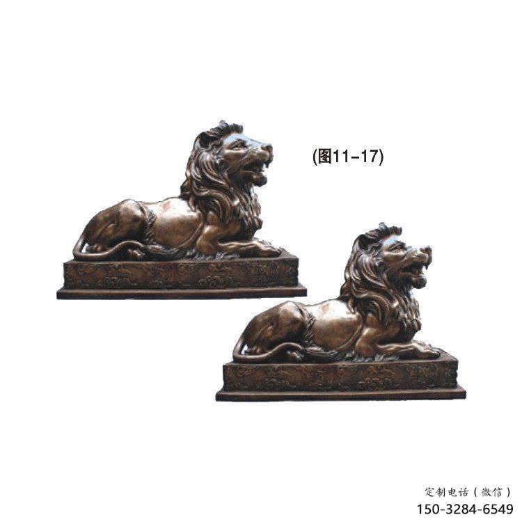 烏魯木齊公園獅子雕塑供求，景觀雕塑，鑄銅趴獅雕塑優選