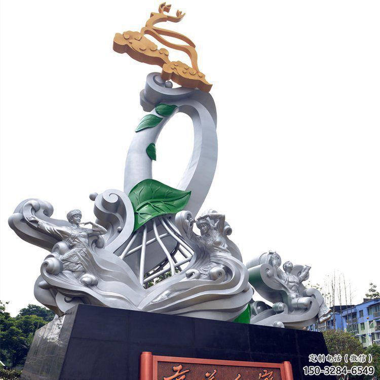 拱墅蘭花雕塑承接，城市裝飾，大型蘭花花朵雕塑公司