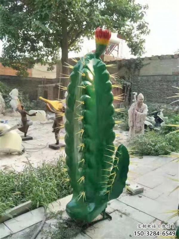 舟山彩繪仙人棒雕塑承接，城市裝飾，仿真仙人棒雕塑公司