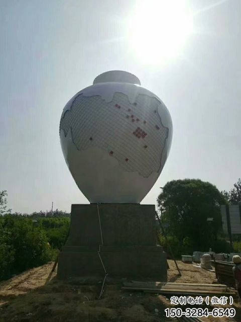 廣場(chǎng)瓶子雕塑 抽象景觀小品 烤漆雕塑